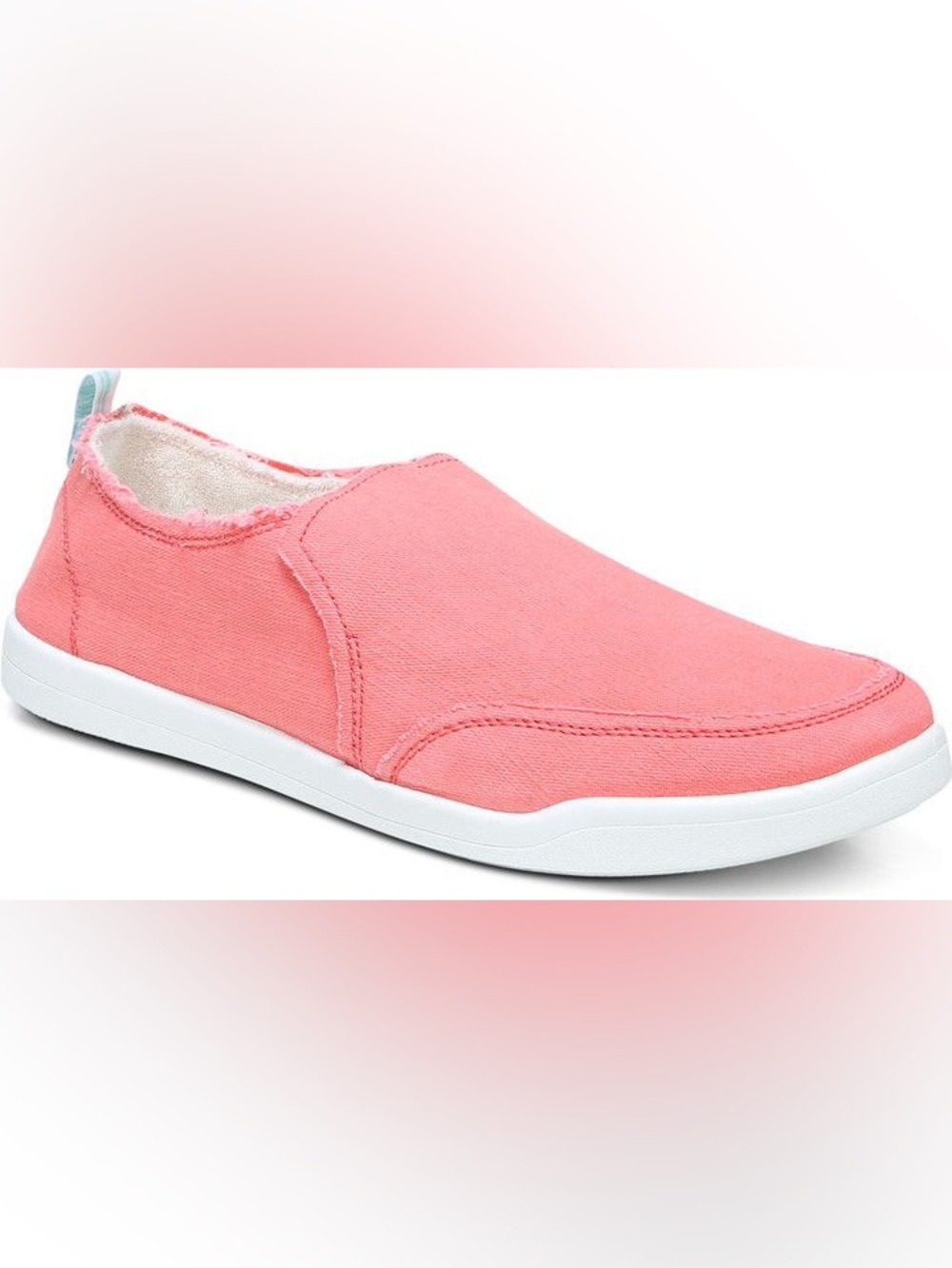Vionic Beach Coral Canvas Slip On Shoes Women’s Size 8.5